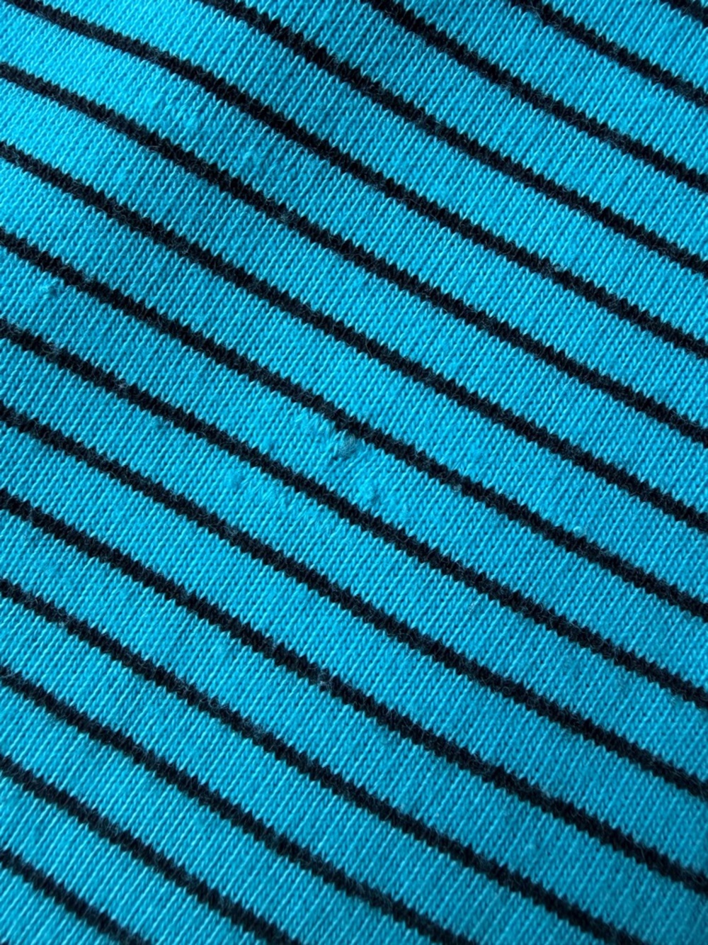 Vintage Y2K Turquoise ribbed Striped Pencil Skirt - Sleek Everyday Style - Picture 9 of 9